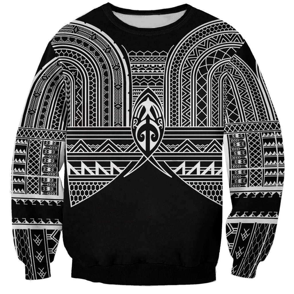 Philippines Igorot Tribal Inspired Sweatshirt Black Version LT05 Unisex Black - Polynesian Pride