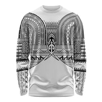 Philippines Igorot Tribal Inspired Long Sleeve Shirt White Version LT05 Unisex White - Polynesian Pride