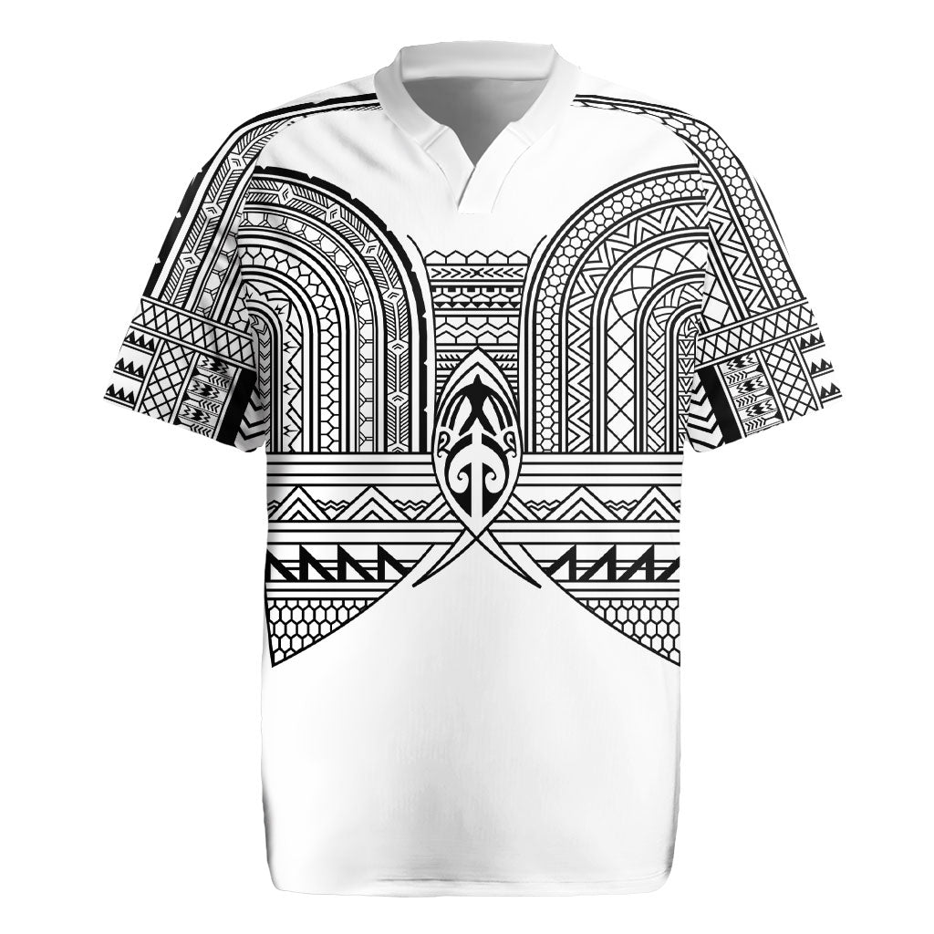 Philippines Igorot Tribal Inspired Rugby Jersey White Version LT05 White - Polynesian Pride
