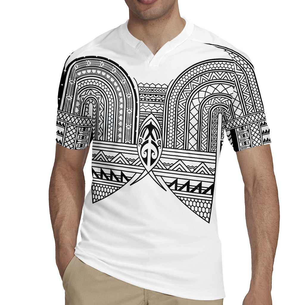 Philippines Igorot Tribal Inspired Rugby Jersey White Version LT05 - Polynesian Pride