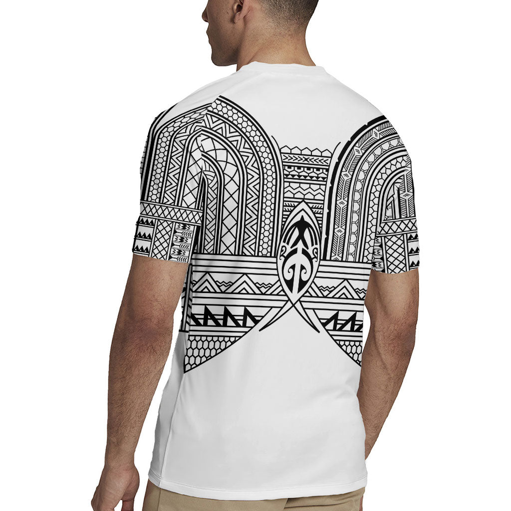 Philippines Igorot Tribal Inspired Rugby Jersey White Version LT05 - Polynesian Pride