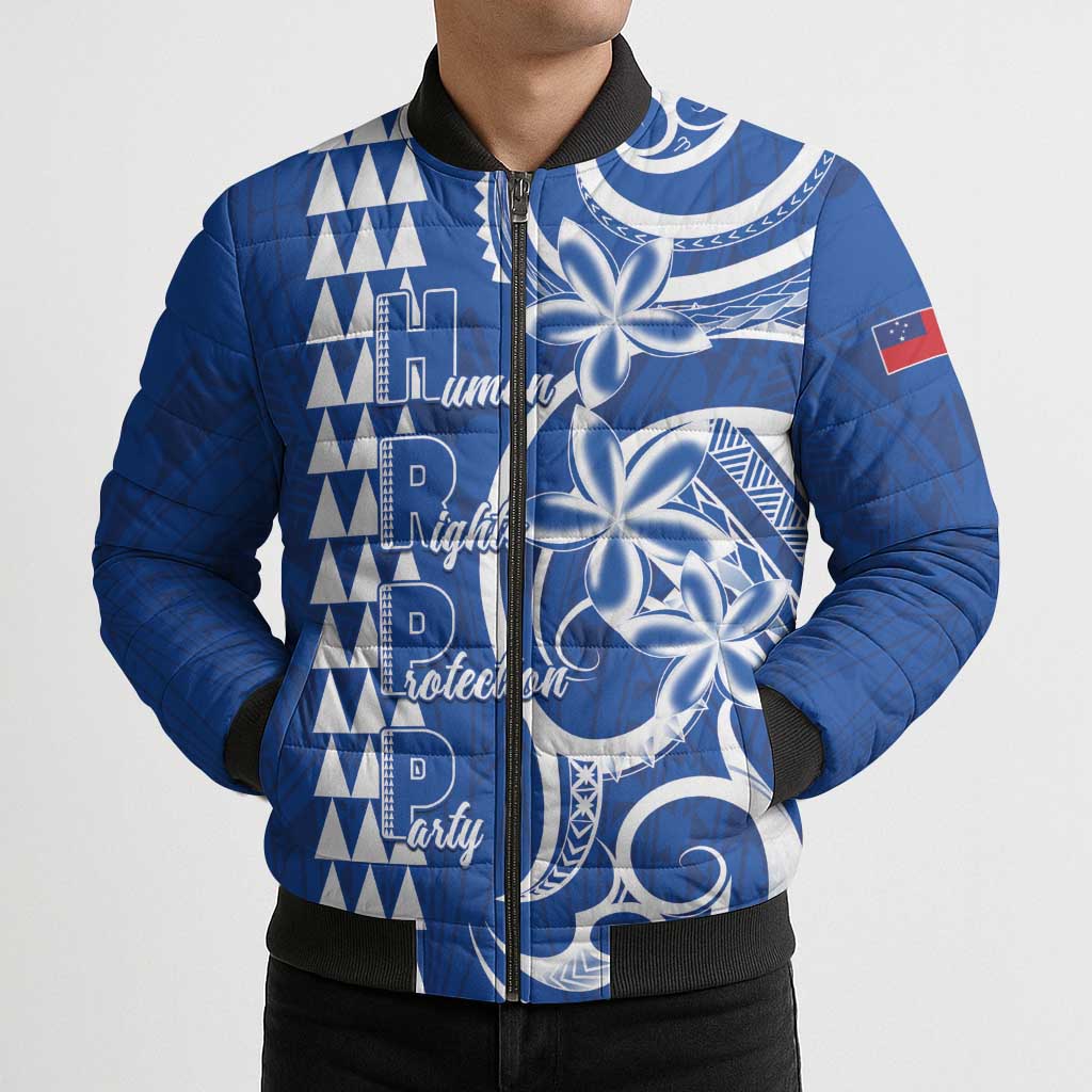 Samoa HRPP Party Bomber Puffer Jacket Polynesian Pattern LT05 - Polynesian Pride
