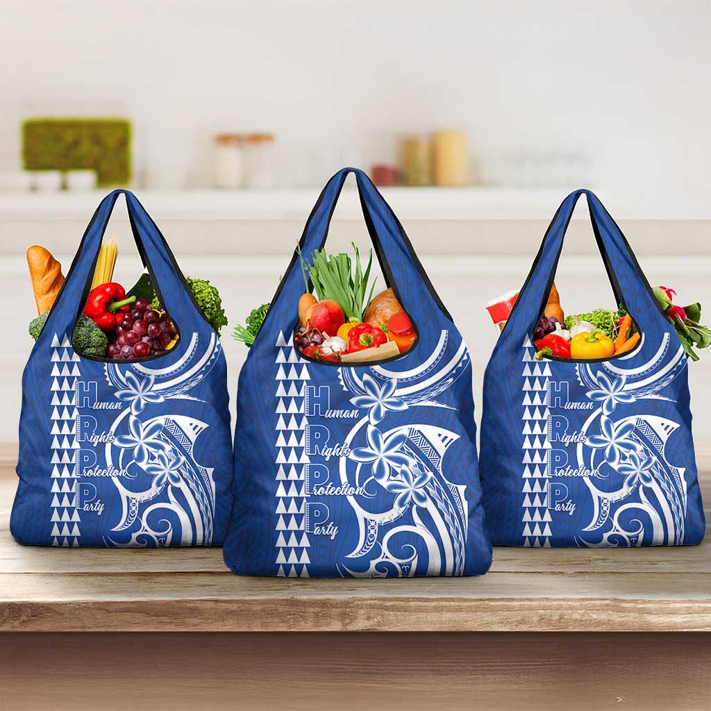 Samoa HRPP Party Grocery Bag Polynesian Pattern LT05 3-pack One Size Blue - Polynesian Pride