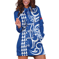 Samoa HRPP Party Hoodie Dress Polynesian Pattern LT05 Blue - Polynesian Pride