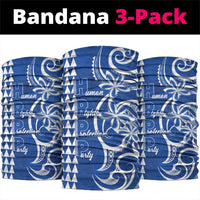 Samoa HRPP Party Neck Gaiter Polynesian Pattern LT05 package One Size: 25*50cm Blue - Polynesian Pride