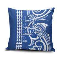 Samoa HRPP Party Pillow Cover Polynesian Pattern LT05 Blue - Polynesian Pride