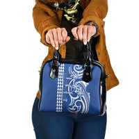 Samoa HRPP Party Shoulder Handbag Polynesian Pattern LT05 One Size Blue - Polynesian Pride