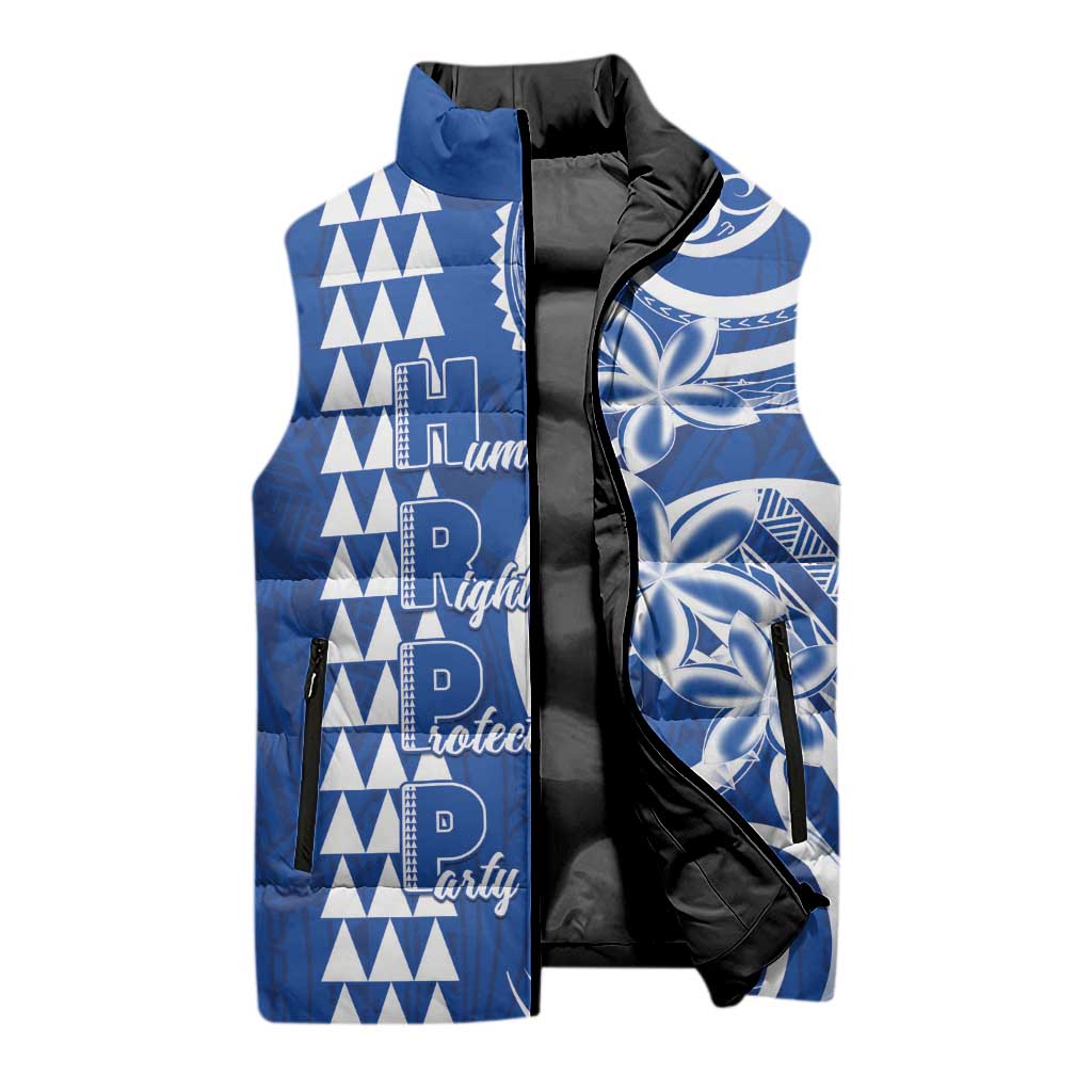 Samoa HRPP Party Sleeveless Puffer Jacket Polynesian Pattern LT05 - Polynesian Pride