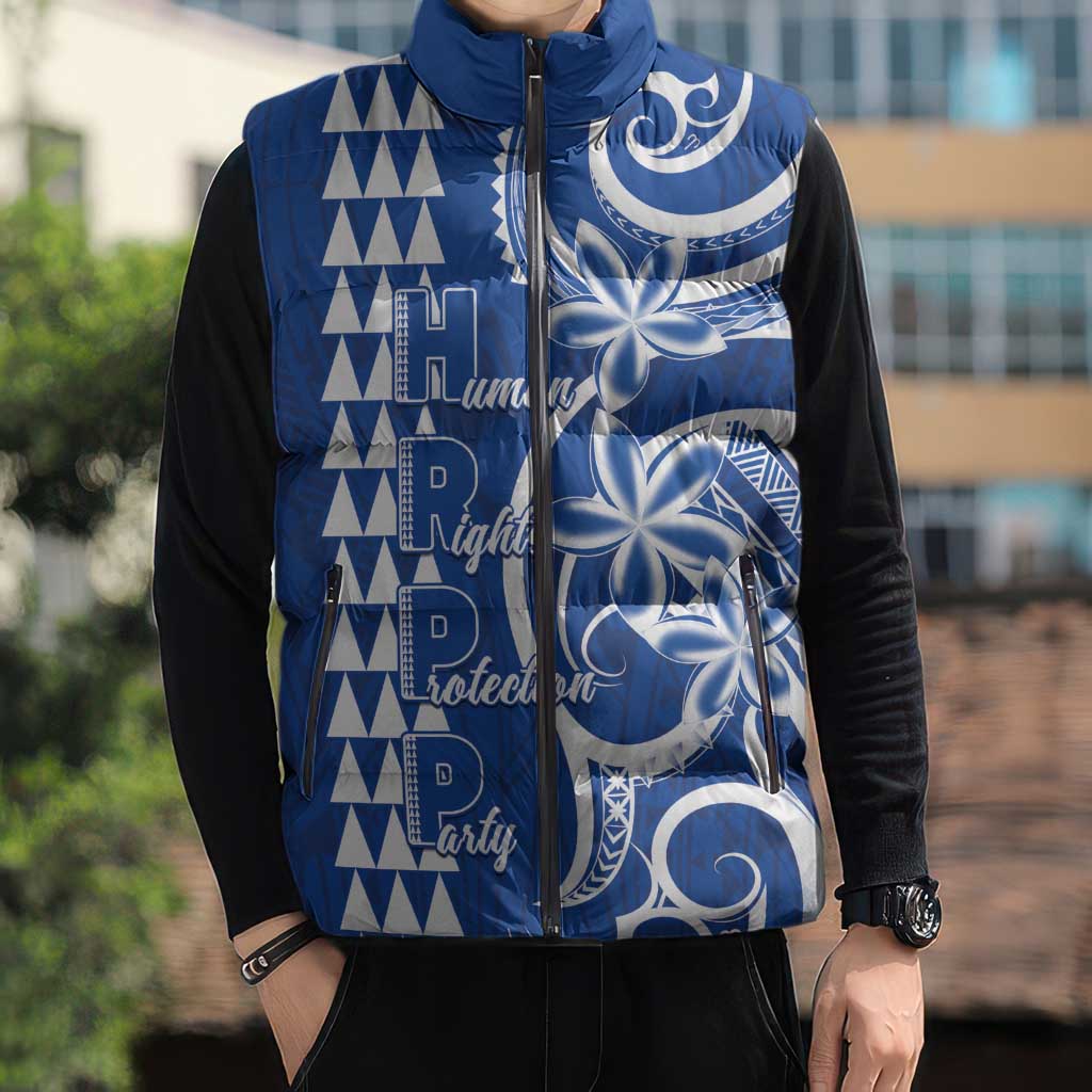 Samoa HRPP Party Sleeveless Puffer Jacket Polynesian Pattern LT05 - Polynesian Pride