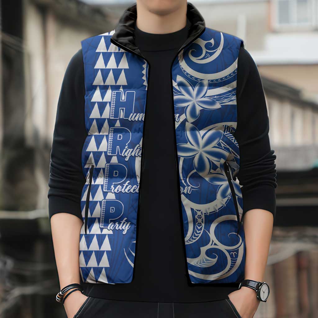 Samoa HRPP Party Sleeveless Puffer Jacket Polynesian Pattern LT05 - Polynesian Pride