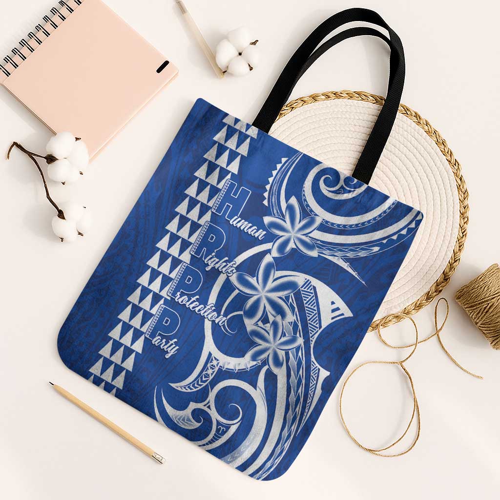 Samoa HRPP Party Tote Bag Polynesian Pattern LT05 Black Strap One Size Blue - Polynesian Pride