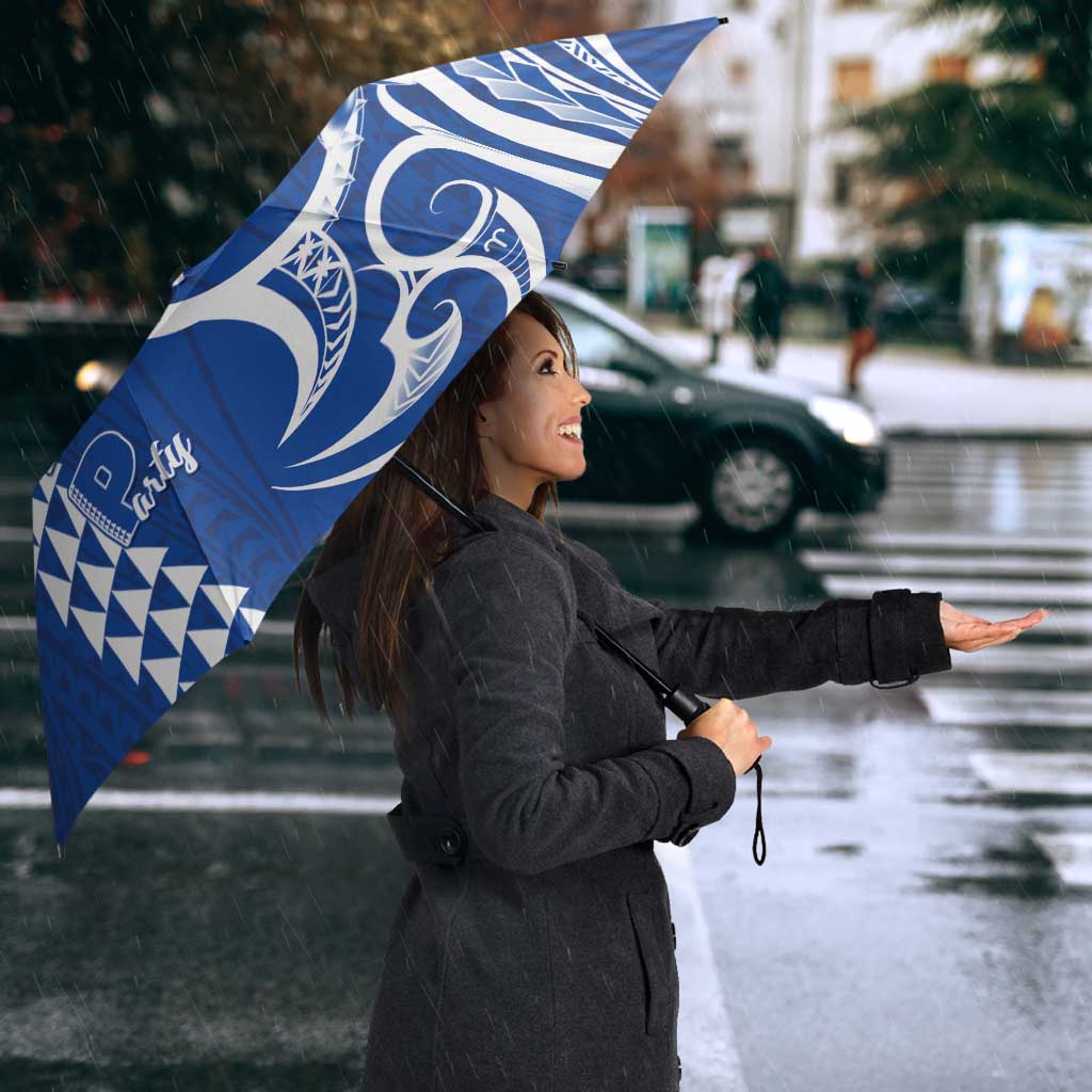 Samoa HRPP Party Umbrella Polynesian Pattern LT05 - Polynesian Pride