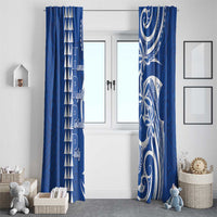 Samoa HRPP Party Window Curtain Polynesian Pattern LT05 - Polynesian Pride