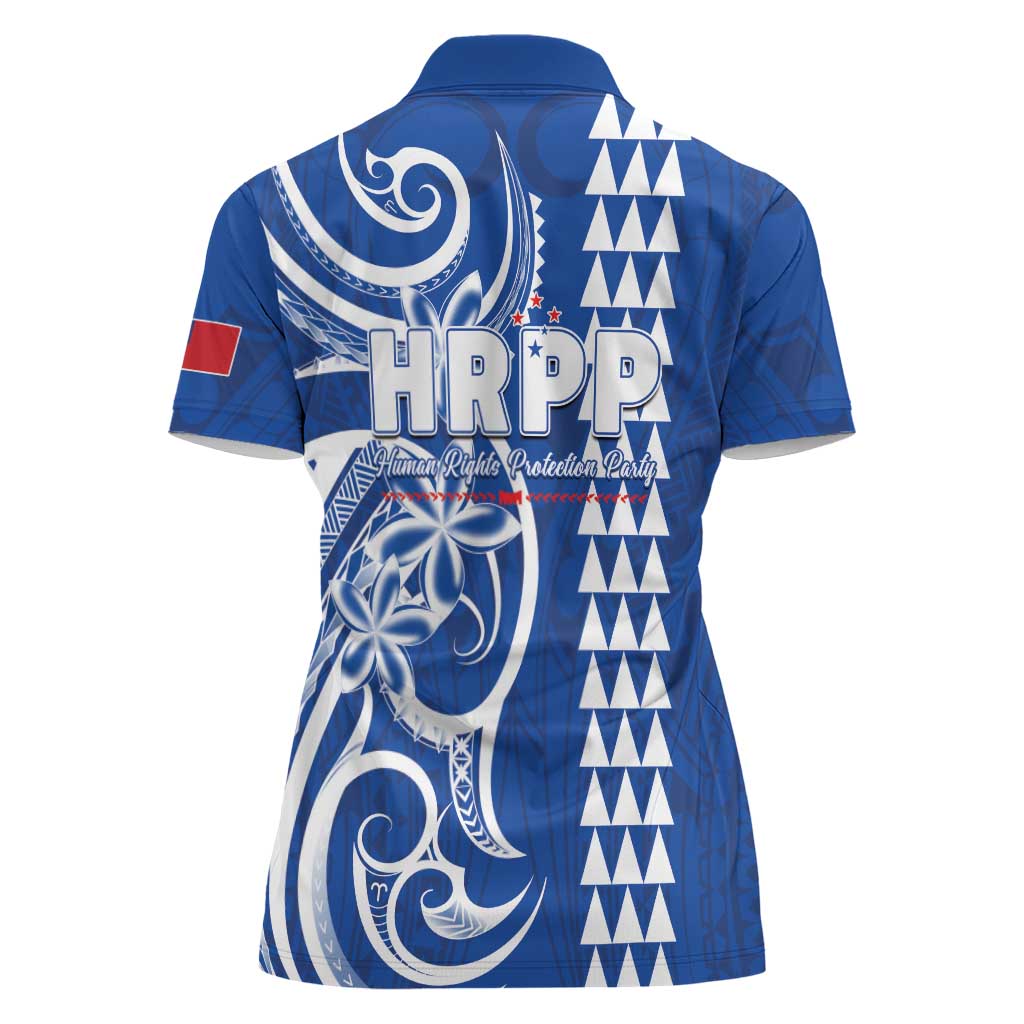 Samoa HRPP Party Women Polo Shirt Polynesian Pattern LT05 - Polynesian Pride