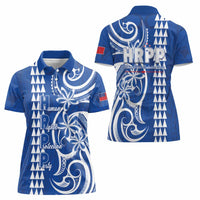 Samoa HRPP Party Women Polo Shirt Polynesian Pattern LT05 - Polynesian Pride