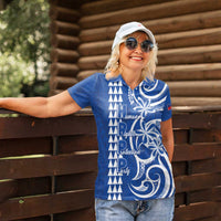 Samoa HRPP Party Women Polo Shirt Polynesian Pattern LT05 - Polynesian Pride