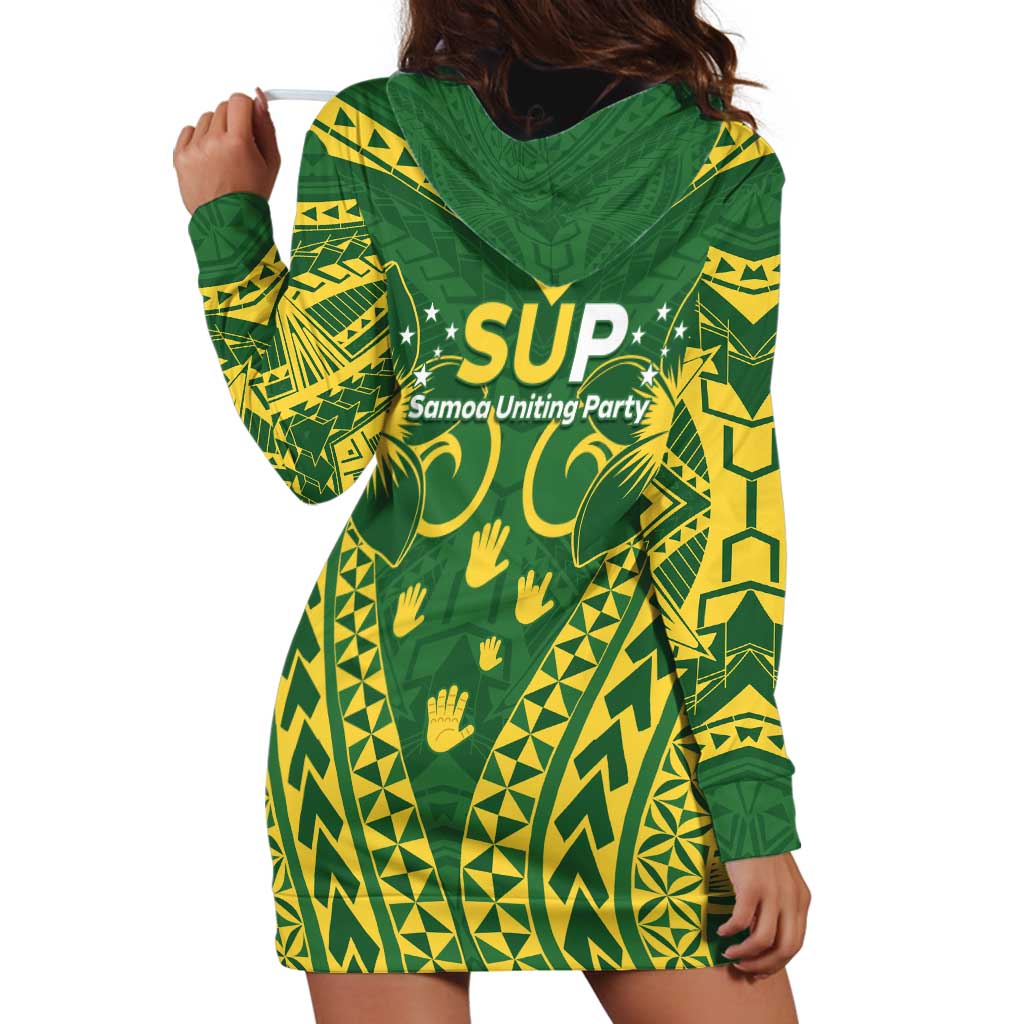 Samoa SUP Hoodie Dress Samoan Coat Of Arms LT05 - Polynesian Pride
