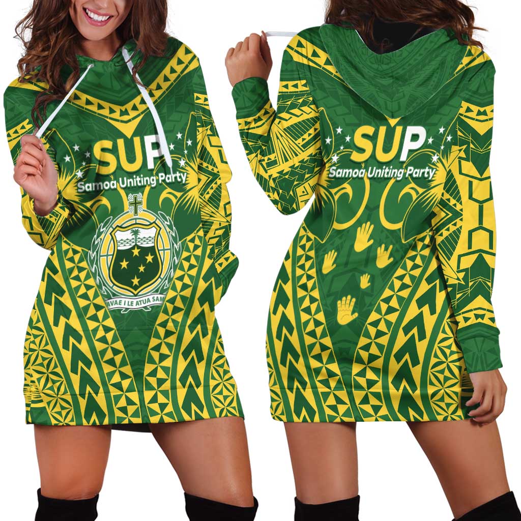 Samoa SUP Hoodie Dress Samoan Coat Of Arms LT05 - Polynesian Pride