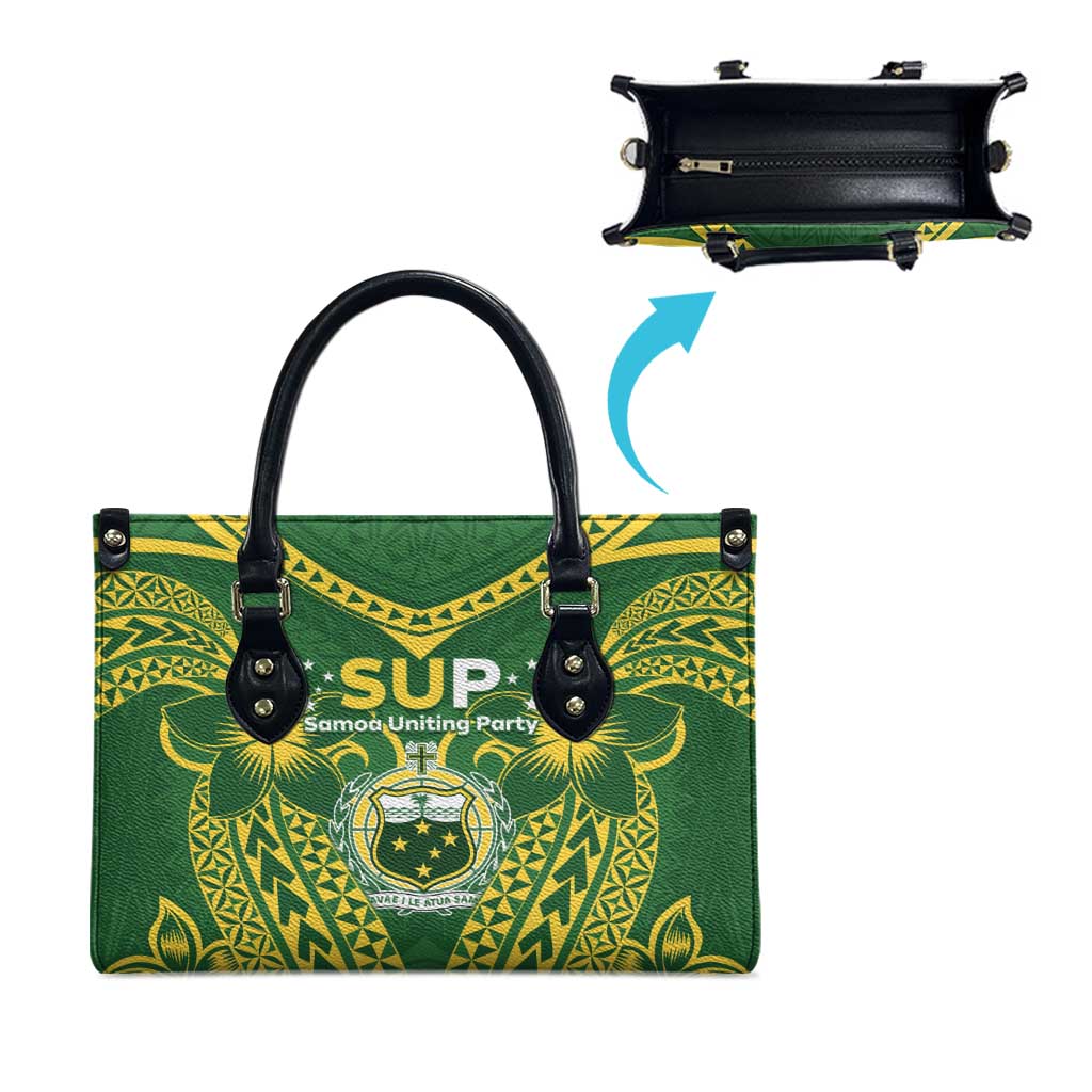 Samoa SUP Leather Bag Samoan Coat Of Arms LT05 - Polynesian Pride