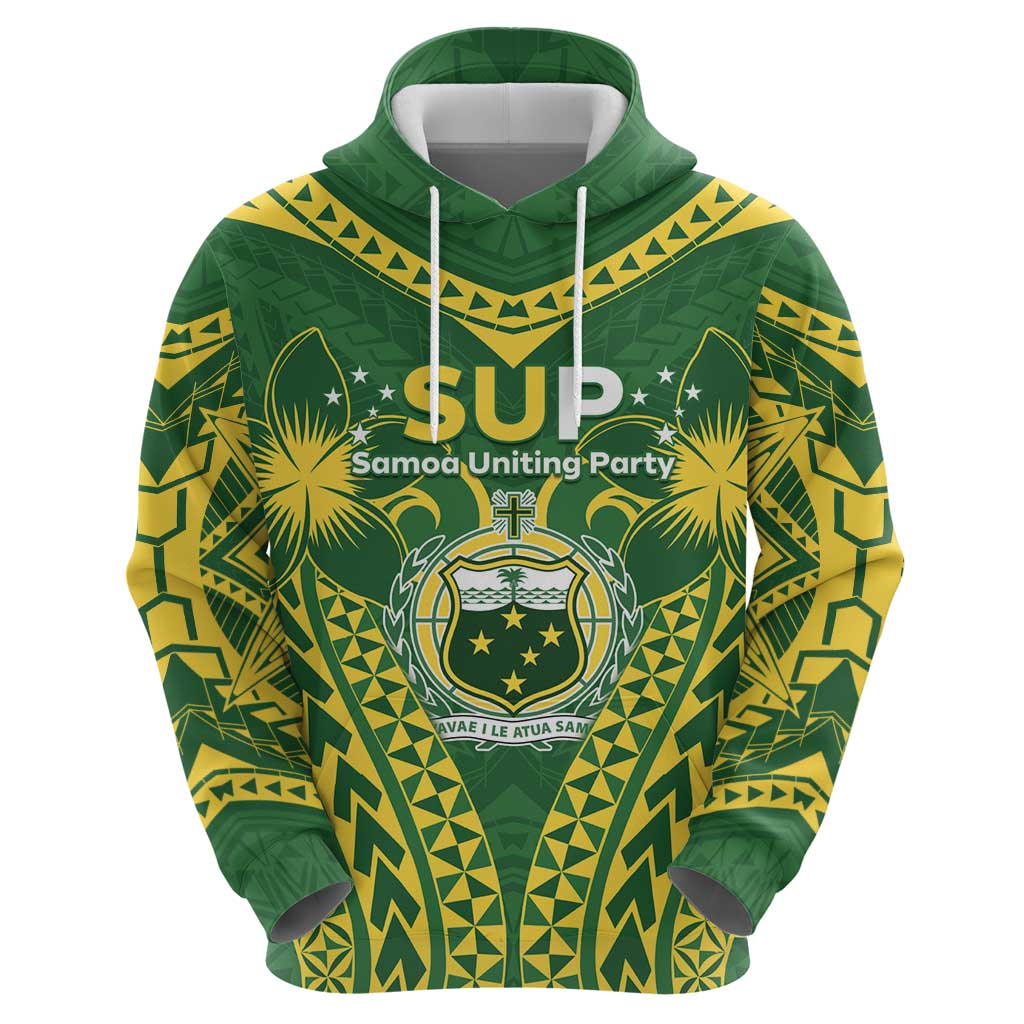 Samoa SUP Zip Hoodie Samoan Coat Of Arms LT05 - Polynesian Pride