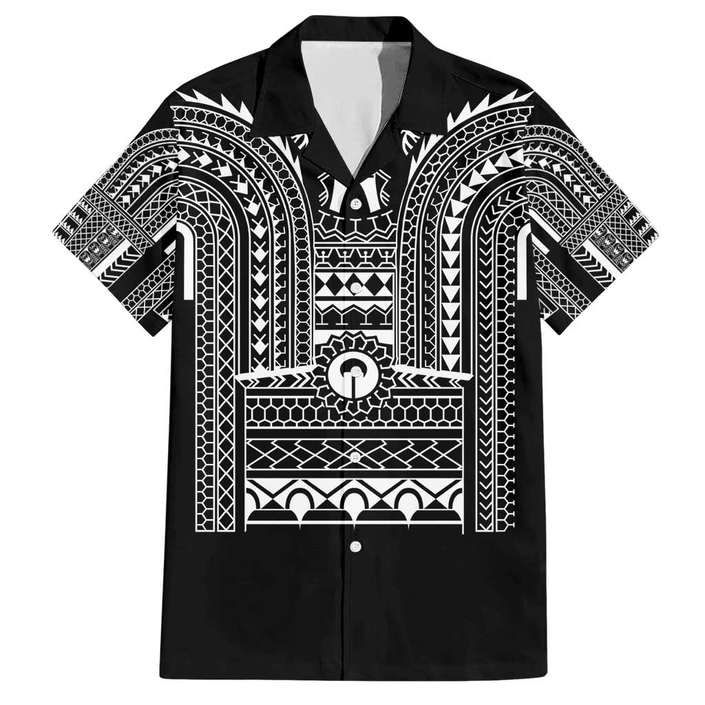 Philippines Igorot Tribal Art Tattoo Black Hawaiian Shirt LT05 Black - Polynesian Pride