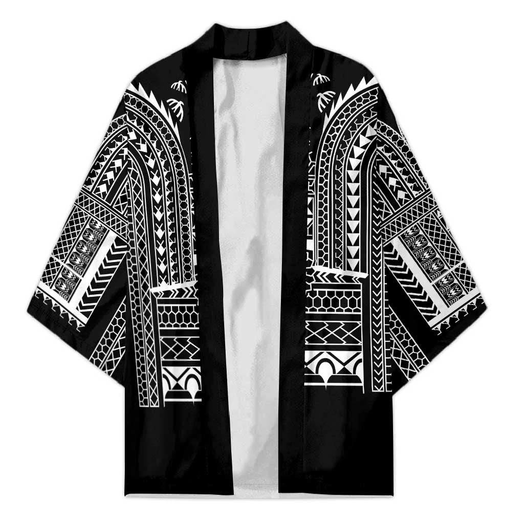 Philippines Igorot Tribal Art Tattoo Black Kimono LT05 Unisex Black - Polynesian Pride