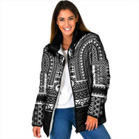Philippines Igorot Tribal Art Tattoo Black Padded Jacket LT05 Women Black - Polynesian Pride