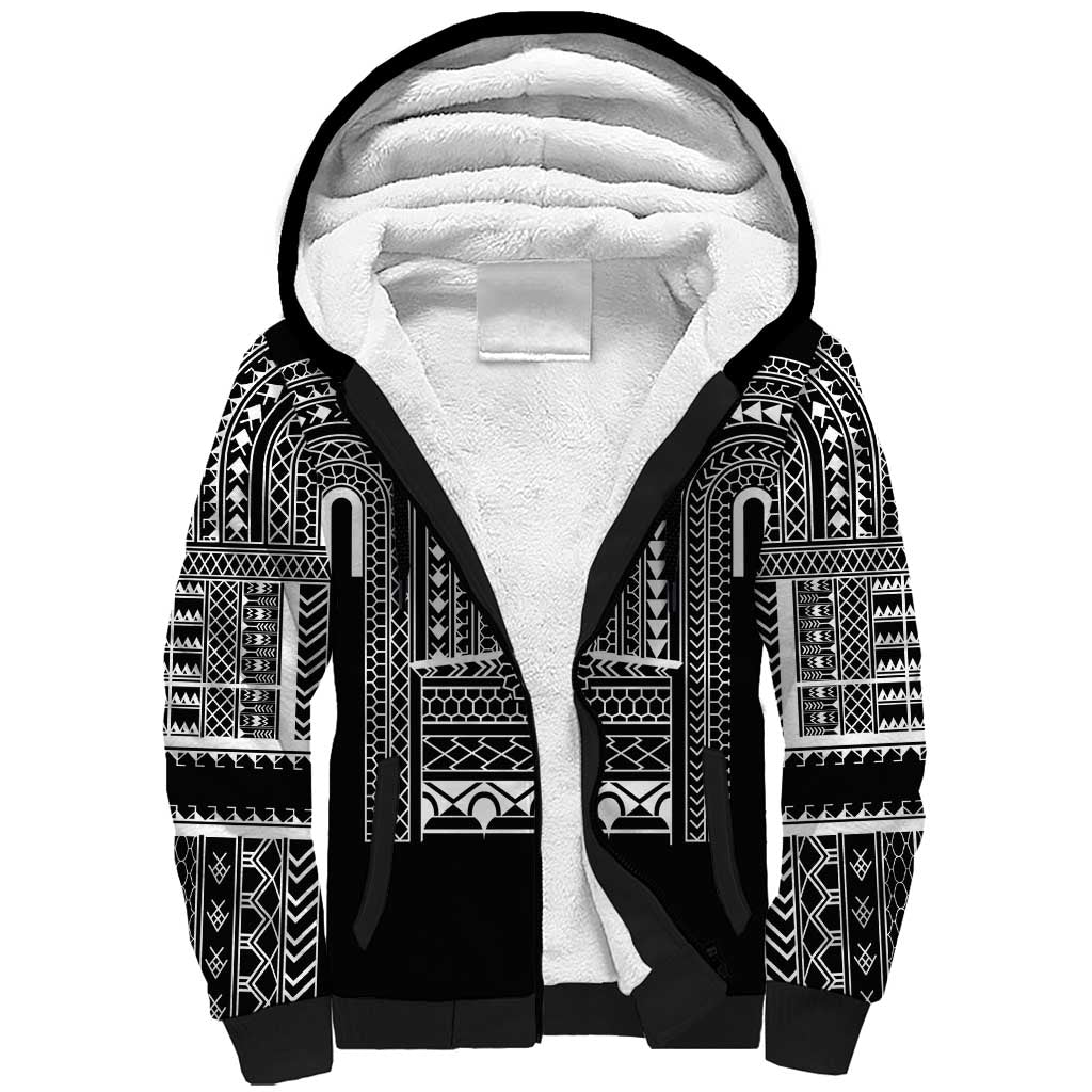 Philippines Igorot Tribal Art Tattoo Black Sherpa Hoodie LT05 Unisex Black - Polynesian Pride