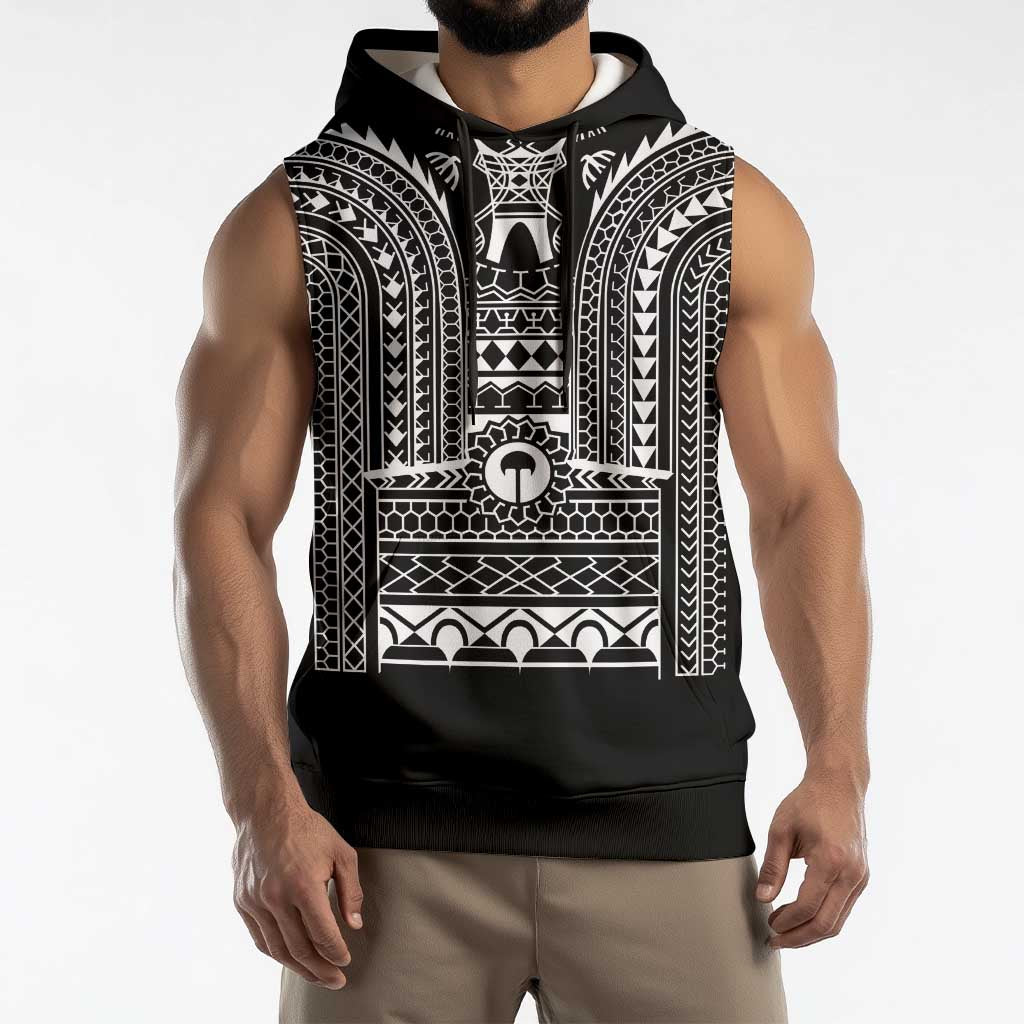 Philippines Igorot Tribal Art Tattoo Black Sleeveless Hoodie LT05 - Polynesian Pride