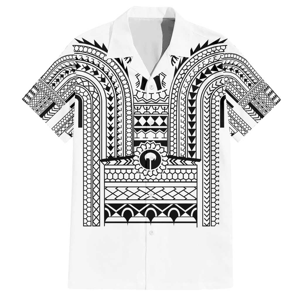 Philippines Igorot Tribal Art Tattoo White Hawaiian Shirt LT05 White - Polynesian Pride