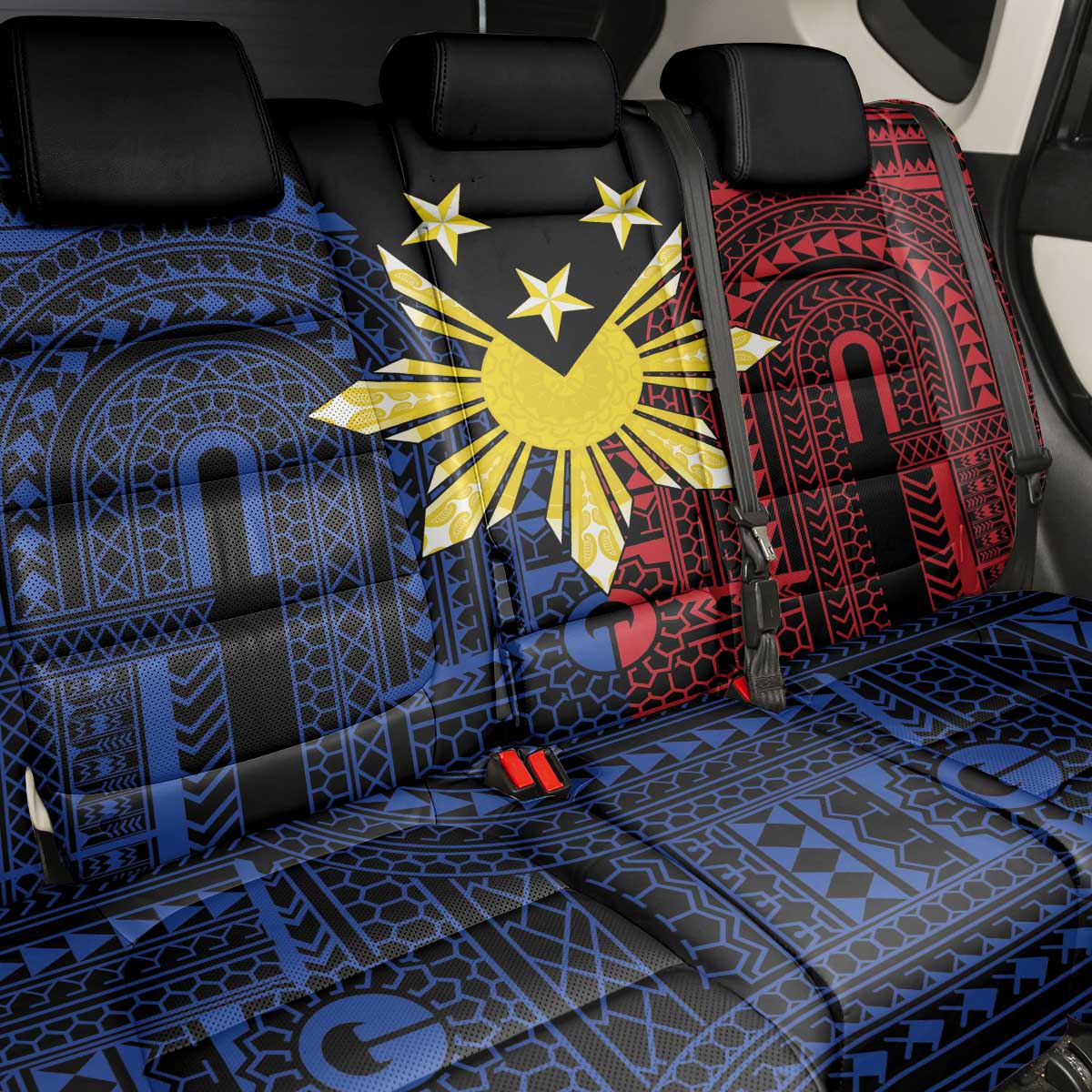Philippines Sun Star Back Car Seat Cover Igorot Tribal Inspiration LT05 - Polynesian Pride