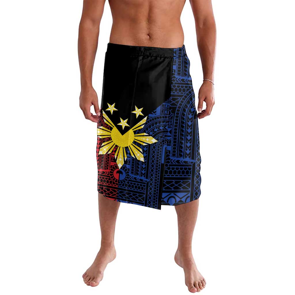 Philippines Sun Star Lavalava Igorot Tribal Inspiration LT05 Black - Polynesian Pride
