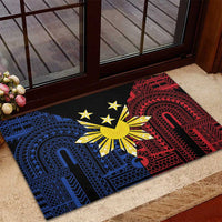 Philippines Sun Star Rubber Doormat Igorot Tribal Inspiration LT05 - Polynesian Pride