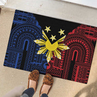 Philippines Sun Star Rubber Doormat Igorot Tribal Inspiration LT05 - Polynesian Pride