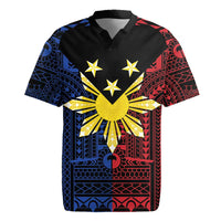 Philippines Sun Star Rugby Jersey Igorot Tribal Inspiration LT05 Black - Polynesian Pride