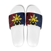 Philippines Sun Star Slide Sandals Igorot Tribal Inspiration LT05 Black - Polynesian Pride