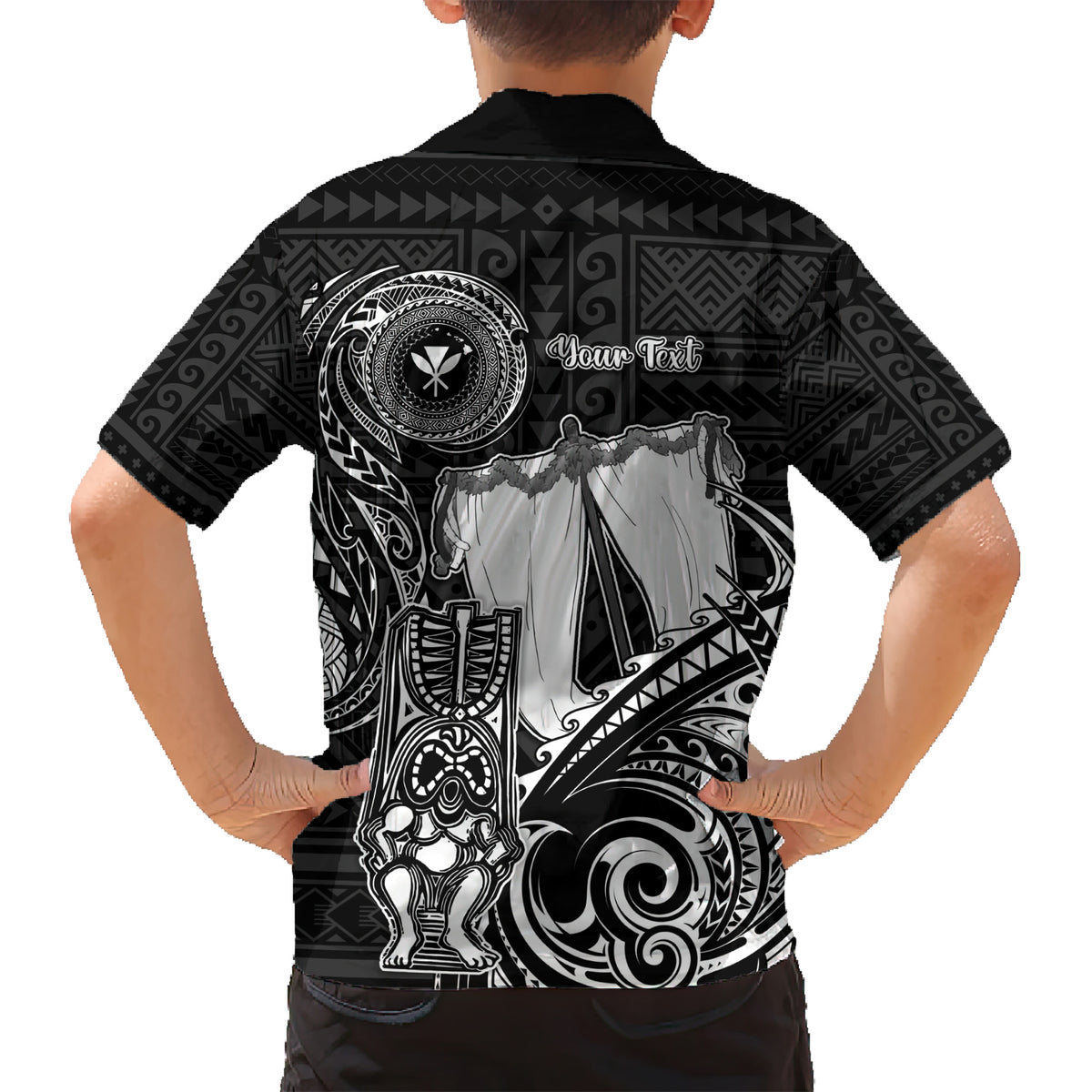 Personalized Hawaii Makahiki Season Kid Hawaiian Shirt Akua Loa Polynesian Pattern LT05 - Polynesian Pride