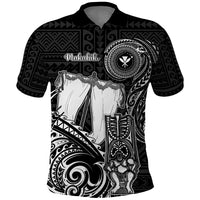 Personalized Hawaii Makahiki Season Polo Shirt Akua Loa Polynesian Pattern LT05 Black - Polynesian Pride