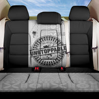 Fiji Obstacle Race 2023 Back Car Seat Cover Never Give Up LT05 One Size Black - Polynesian Pride