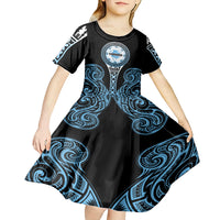 Personalized Fiji Obstacle Race 2023 Kid Short Sleeve Dress Go Champion LT05 - Polynesian Pride