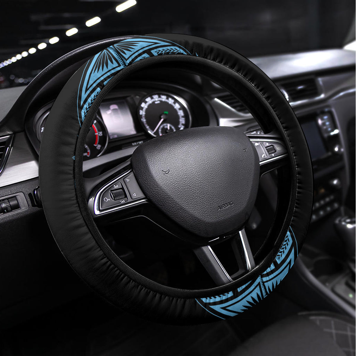 Fiji Obstacle Race 2023 Steering Wheel Cover Go Champion LT05 Universal Fit Blue - Polynesian Pride