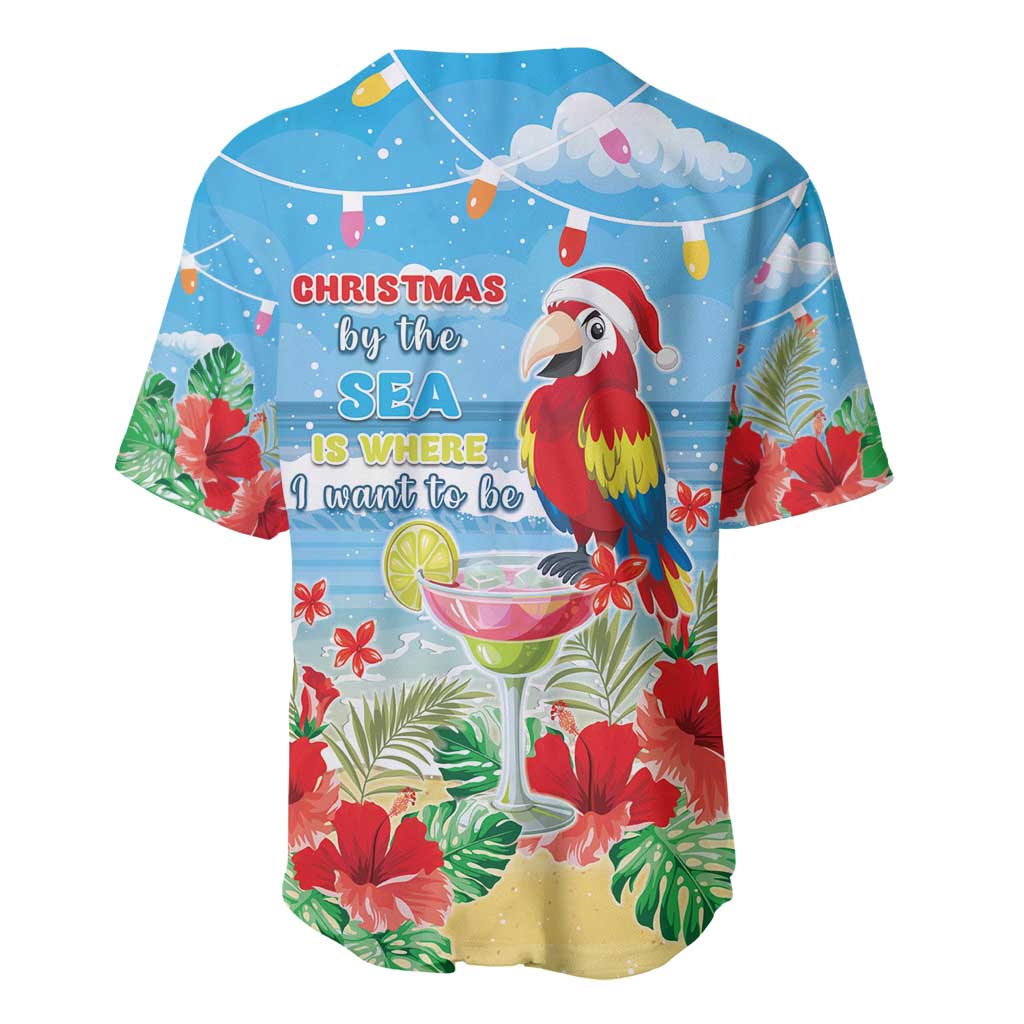 Hawaii Christmas Baseball Jersey Funny Macaw Parrot Tropical Vibe LT05 - Polynesian Pride