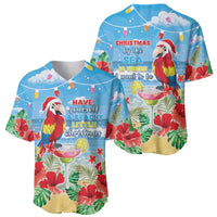 Hawaii Christmas Baseball Jersey Funny Macaw Parrot Tropical Vibe LT05 - Polynesian Pride
