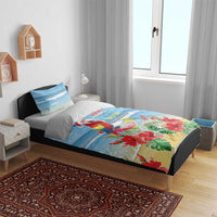 Hawaii Christmas Bedding Set Funny Macaw Parrot Tropical Vibe LT05 - Polynesian Pride