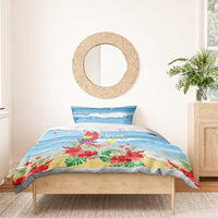 Hawaii Christmas Bedding Set Funny Macaw Parrot Tropical Vibe LT05 - Polynesian Pride