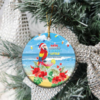 Hawaii Christmas Ceramic Ornament Funny Macaw Parrot Tropical Vibe LT05 - Polynesian Pride