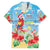 Hawaii Christmas Family Matching Long Sleeve Bodycon Dress and Hawaiian Shirt Funny Macaw Parrot Tropical Vibe