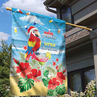 Hawaii Christmas Garden Flag Funny Macaw Parrot Tropical Vibe LT05 - Polynesian Pride