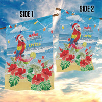 Hawaii Christmas Garden Flag Funny Macaw Parrot Tropical Vibe LT05 - Polynesian Pride
