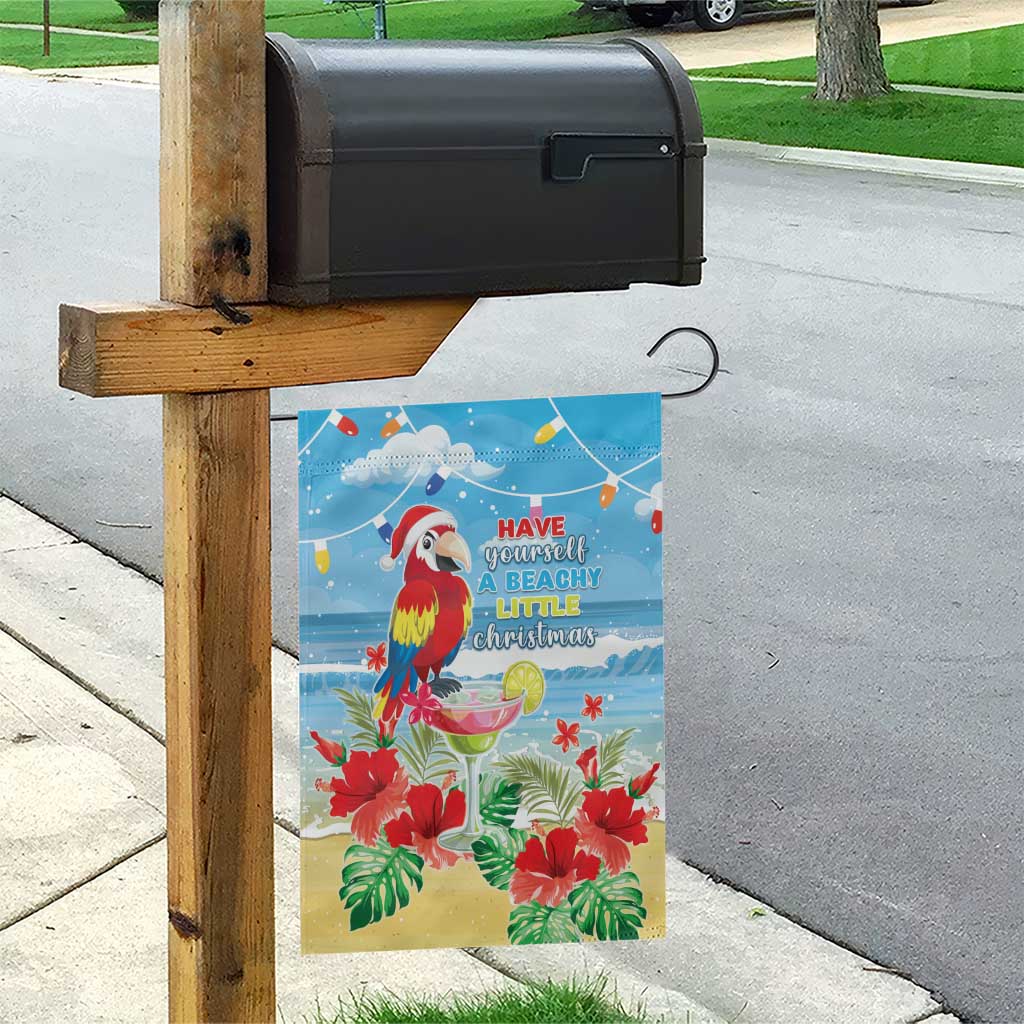 Hawaii Christmas Garden Flag Funny Macaw Parrot Tropical Vibe LT05 - Polynesian Pride